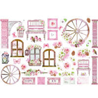 Stamperia Roseland Ephemera (DFLCT23)